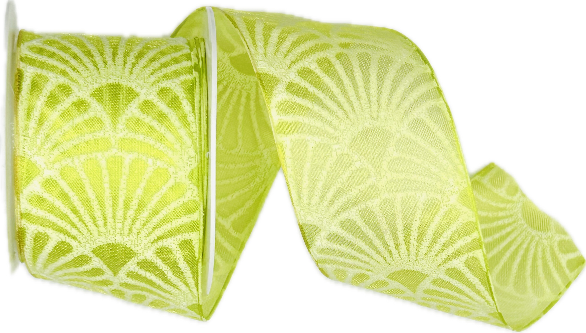 set 4x Stuha taftová ART DÉCO růžová, krémová, zelená, oranžová 4x (40mm x 2m)