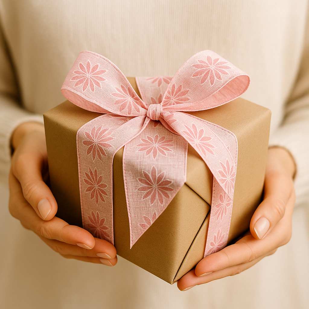 Stuha taftová DAISY BREEZE PINK pastelově růžová 25mm x 2,5m (10,-Kč/m)