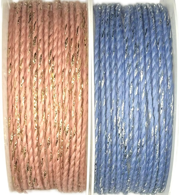 Dekorační provázek COUNTDOWN PINK GOLD zlatý 1mm x 5m (3,- Kč/m)