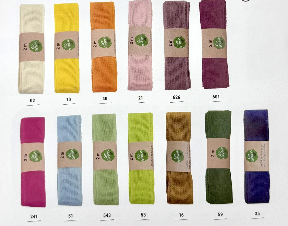 Stuha látková Nature Taft – Sky Blue světle modrá 40mm x 2m (10,- Kč/m)