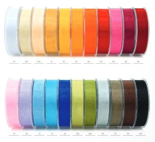 Stuha organzová Beauty Organdy – Classic Red červená 7mm x 5m (4,-Kč/m)