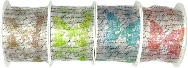 Stuha organzová Garden Poem – Natural Cream krémová 40mm x 2m (16,-Kč/m)