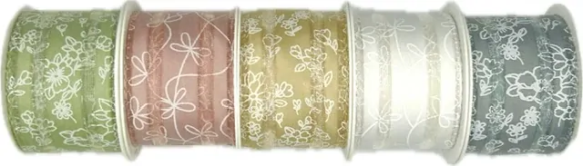 Stuha taftová CORSICA PINK pastelově růžová 40mm x 2m (14,-Kč/m)