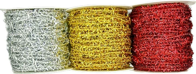 Ozdobné pletivo MOONLIGHT zlaté 8cm x 3m (12,-Kč/m)