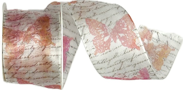 Sada 4x Stuha organzová Garden Poem - Natural Cream, Pea Green, Turquoise Blue and Soft Rose 4 x 40mm x 2m (10,-Kč/m)