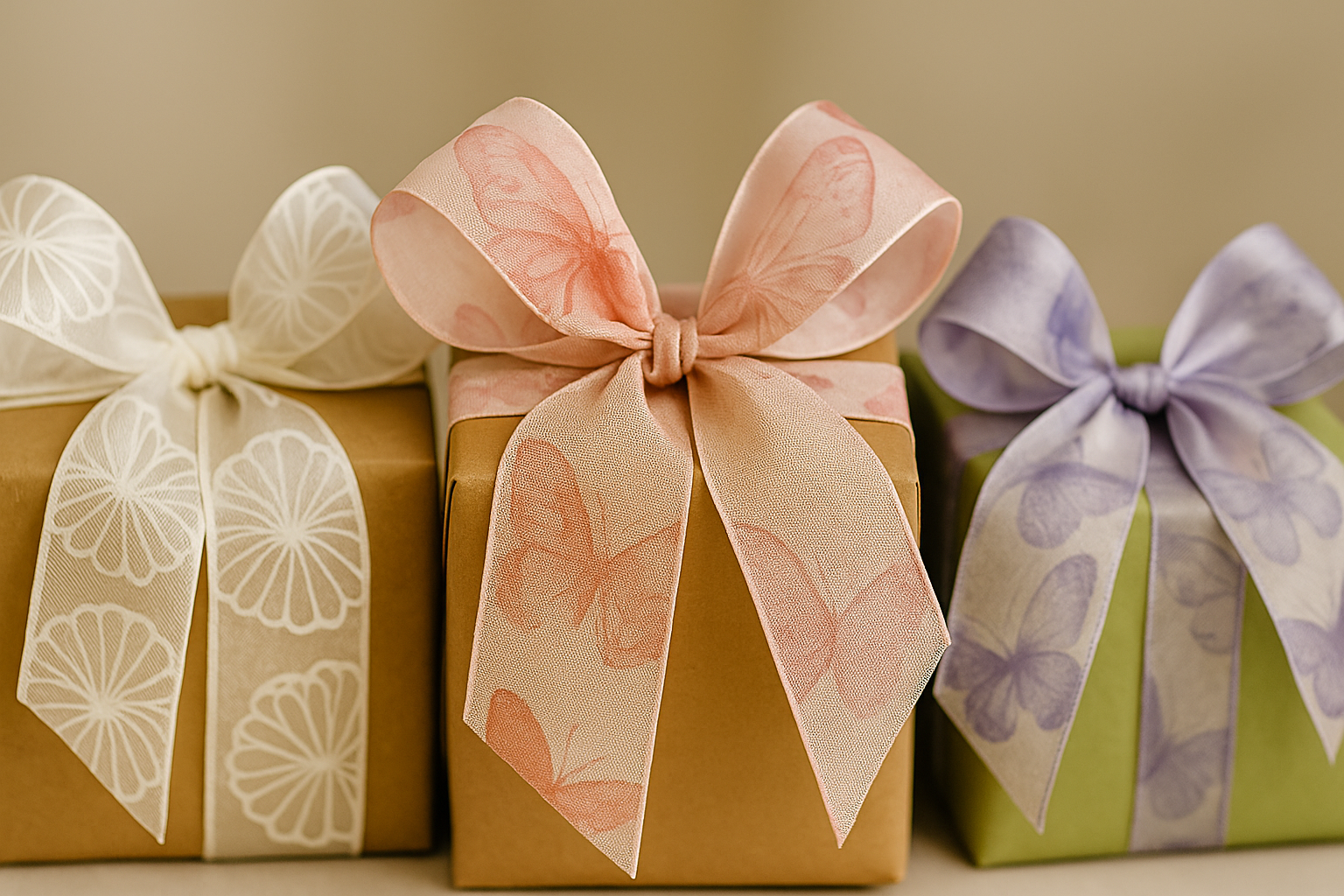 Stuha taftová WINGS OF SUMMER PINK růžová průsvitná 40mm x 2m (13,-Kč/m)