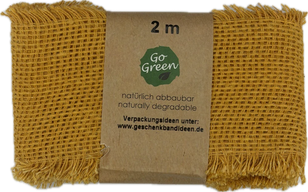 Stuha bavlněná VILLAGE SOUL SUNRISE žlutá 60mm x 2m (15,-Kč/m)