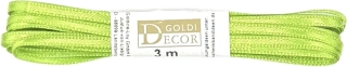 Saténová stuha – hráškově zelená  3mm × 3m (4,-Kč/m)