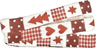 Stuha vánoční stromky 15mm x 2m (6,-Kč/m)