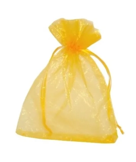 Dárkový sáček organzový BEAUTY ORGANDY žlutý 20 x 28cm