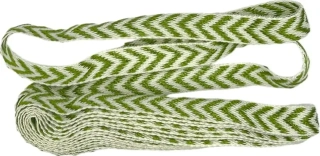 Stuha FISHBONE zelená 10mm x 2m (2,50 Kč/m)