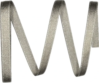 Stuha saténová STARDUST granitová 10mm x 2m (5,- Kč/m)