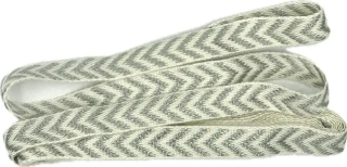 Stuha FISHBONE stříbrná 10mm x 2m (2,50 Kč/m)