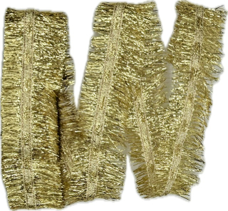 Stuha zlatá třásňová Boa Effect 25mm x 2m