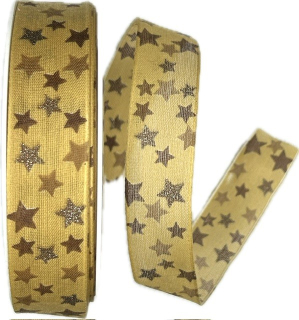 Stuha vánoční CELESTIAL SAFRAN  25mm x 20m ( 9,-Kč/m)