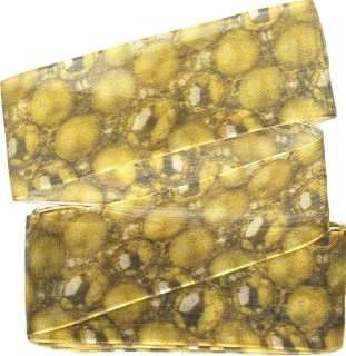 Vánoční stuha organzová GOLD DECORATION 40mm x 2m (5,-Kč/m)