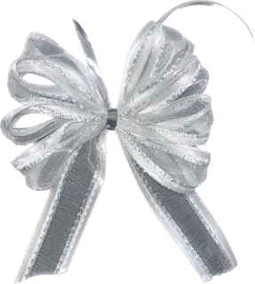 Mašle organzová MONDAN ručně vázaná, střední 10 x 12cm 