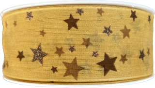 Stuha vánoční CELESTIAL SAFRAN  40mm x 20m (8,-Kč/m)