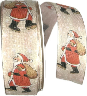 Stuha vánoční Santa’s Journey 40mm x 20m (5,-Kč/m)