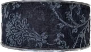 Stuha organzová BEAUTY BLACK 40mm x 20m (8,-Kč/m)