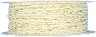 Dekorační provázek COUNTDOWN CREAM GOLD zlatý 1mm x 5m (3,- Kč/m)