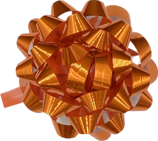 Rozeta dárková GIFT BOW měděná střední 8cm