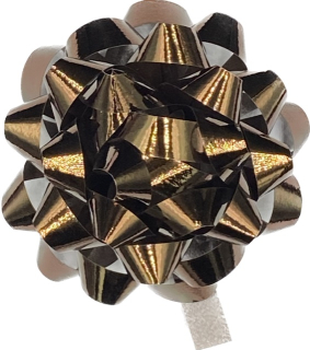 Rozeta dárková GIFT BOW čokoládově hnědá, střední 8cm