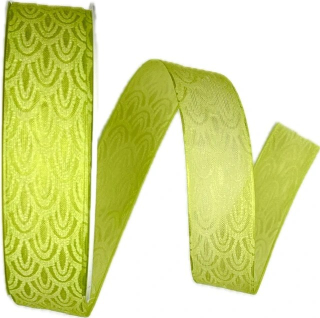 Stuha taftová SINFONIE GREEN zelená A 25mm x 20m (7,-Kč/m)