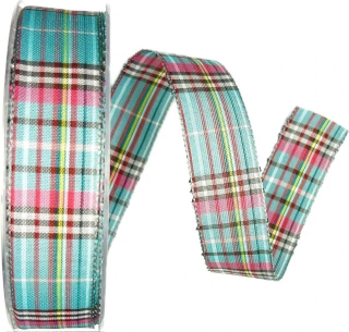 SCOTLAND KARO – Sky Blue Tartan 40 mm × 20 m