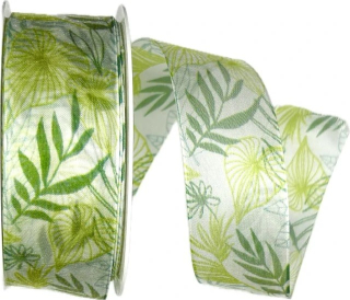 Stuha taftová JUNGLE transparentní A 40mm x 20m (8,-Kč/m)