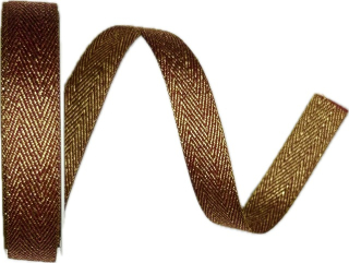 Vánoční stuha tkaná FISHBONE CARDINAL bordó 15mm x 3m (7,-Kč/m)