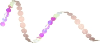 Stuha girlandová PINK SPOTS světle růžová 10mm x 2m (8,-Kč/m)