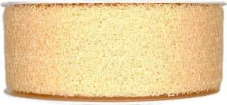 Stuha MESH PEACH floristická síťka krémová 40mm x 25m