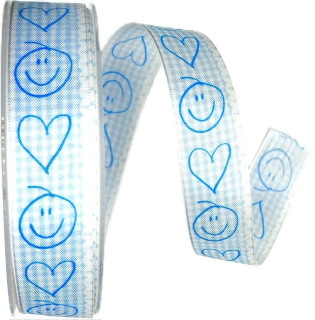 Stuha taftová IT´S A BOY modrá A 25mm x 20m (8,-Kč/m)