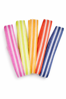 Color Stripes – sada 5 ks dekorativních stuh 5x (15mm × 2m) (9,-Kč/ks, 4,50Kč/m)