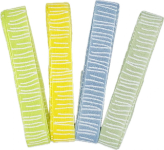 Stuha skládaná SAFARI pastelové barvy - set 4ks 15mm x 2m (10,-Kč/ks) 