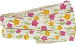 Stuha bavlněná FIORINO červená 15mm x 2m  (6,-Kč/m)