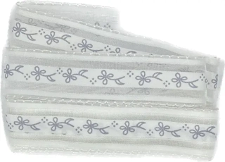 Stuha organzová SPRING ROMANCE bílá 25mm x 2m (7,50 Kč/m)