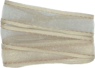 Stuha organzová CHAMPAGNER natur 25mm x 2m (7,50Kč/m)