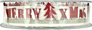 Vánoční stuha girlandová MARRY XMAS 30mm X 5m