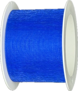 Stuha organzová ORGANDY Royal Blue tmavě modrá 40mm x 4m (6,- Kč/m) 