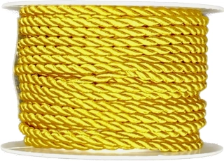 Provázek kroucený TwistCord Matte Gold zlatý matný 3mm x 4m (5,- Kč/m)