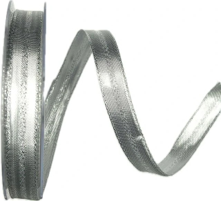 Stuha stříbrná OUTDOOR LONDON lurexová 15mm x 20m A (8,-Kč/m)