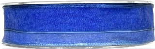 Stuha organzová PROMENADE modrá 25mm x 20m (4,-Kč/m) POSLEDNÍ KUS!
