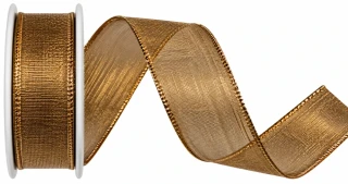 Stuha lurexová PLATINUM COPPER měděná 25mm x 2,5m