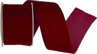Stuha sametová Velutto – Bordeaux Velvet bordová 40mm x 2m (14,-Kč/m)