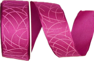 Stuha taftová SISI PINK sytě růžová 25mm x 2m (13,-Kč/m)
