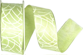 Stuha taftová SISI MINT pastelově zelená 25mm x 2m (13,-Kč/m)