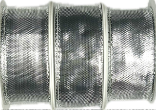 3x Stuha lurexová CELEBRATION SILVER stříbrná lesklá 3x (25mm x 2m) 