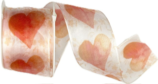 Taftová stuha Pink Charm Peach – broskvová 40mm x 2m